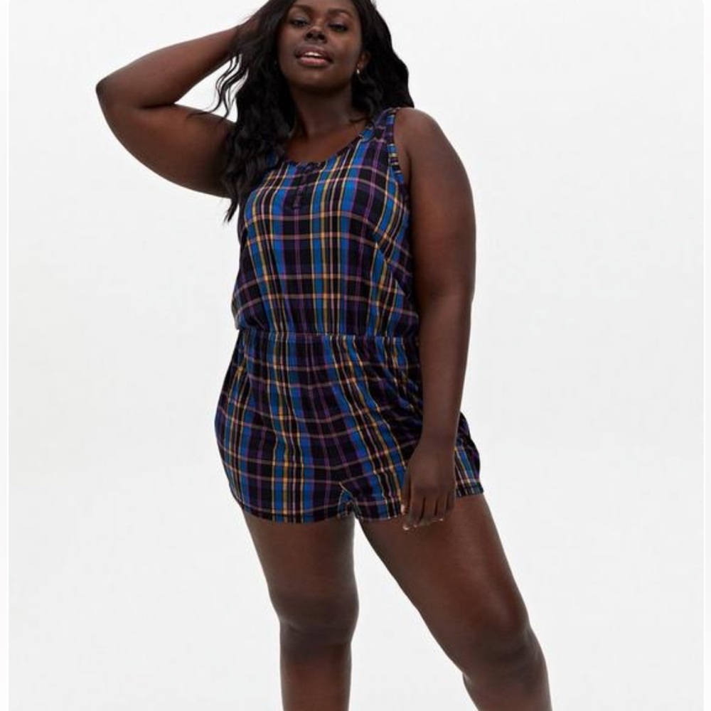 Torrid Super Soft Henley Sleeveless Sleep Romper NWT Size 3X